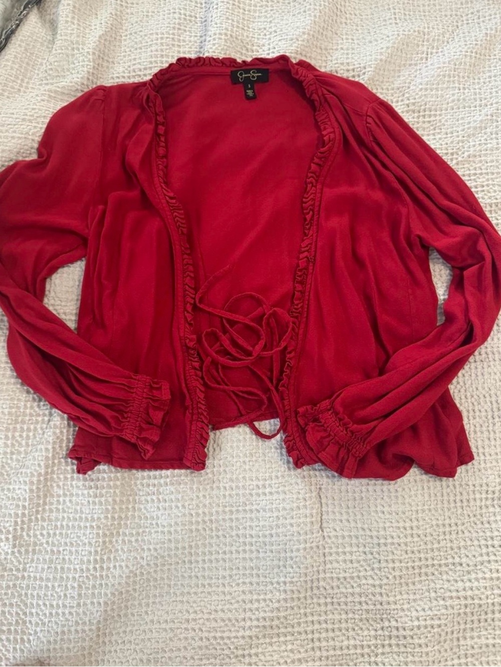 Jessica Simpson Tie-Front Lightweight Women's Sweater